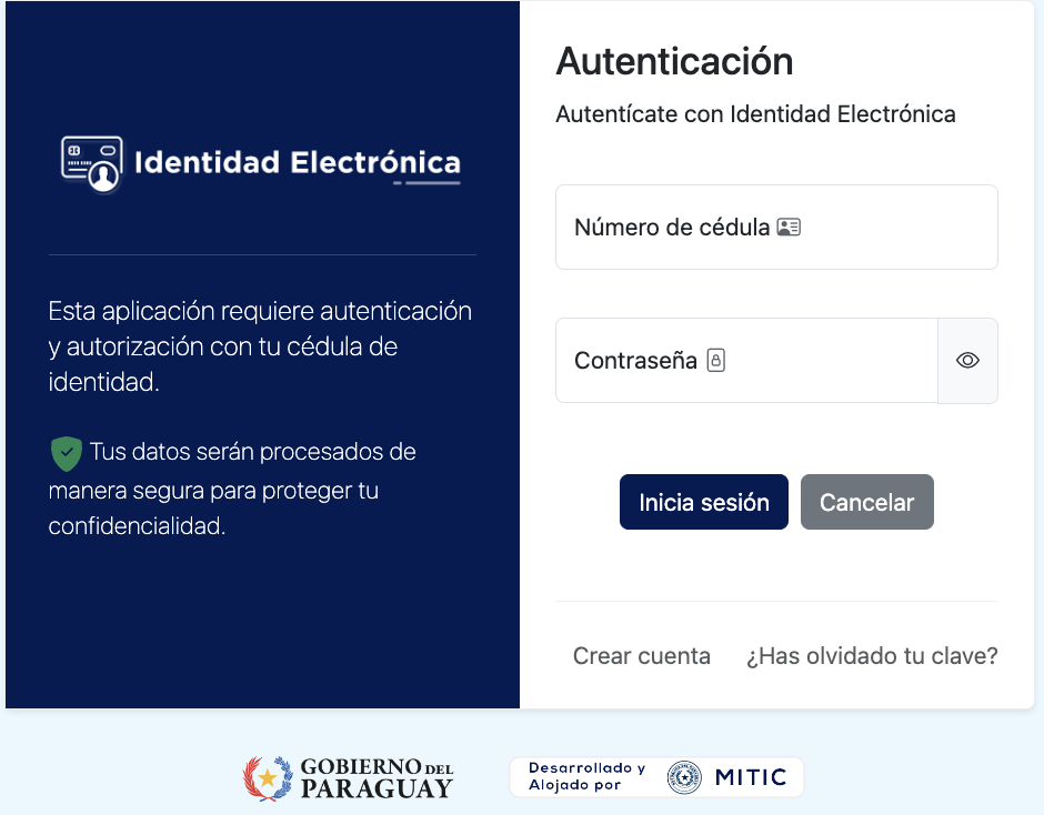 Botón de Identidad Electrónica